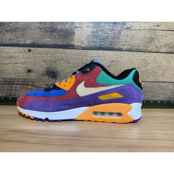 ?Nike Air Max 90 QS Viotech OG AM90 Men’s Sz 13 Red Orange Purple Suede Sneaker main image 6